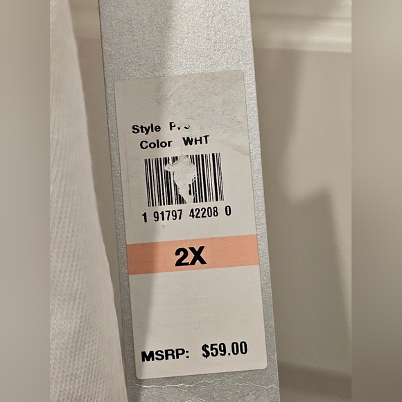 Calvin Klein Performance SS V-Neck Top with Hi-Lo Hem, NWT, Size 2X - Picture 3 of 7